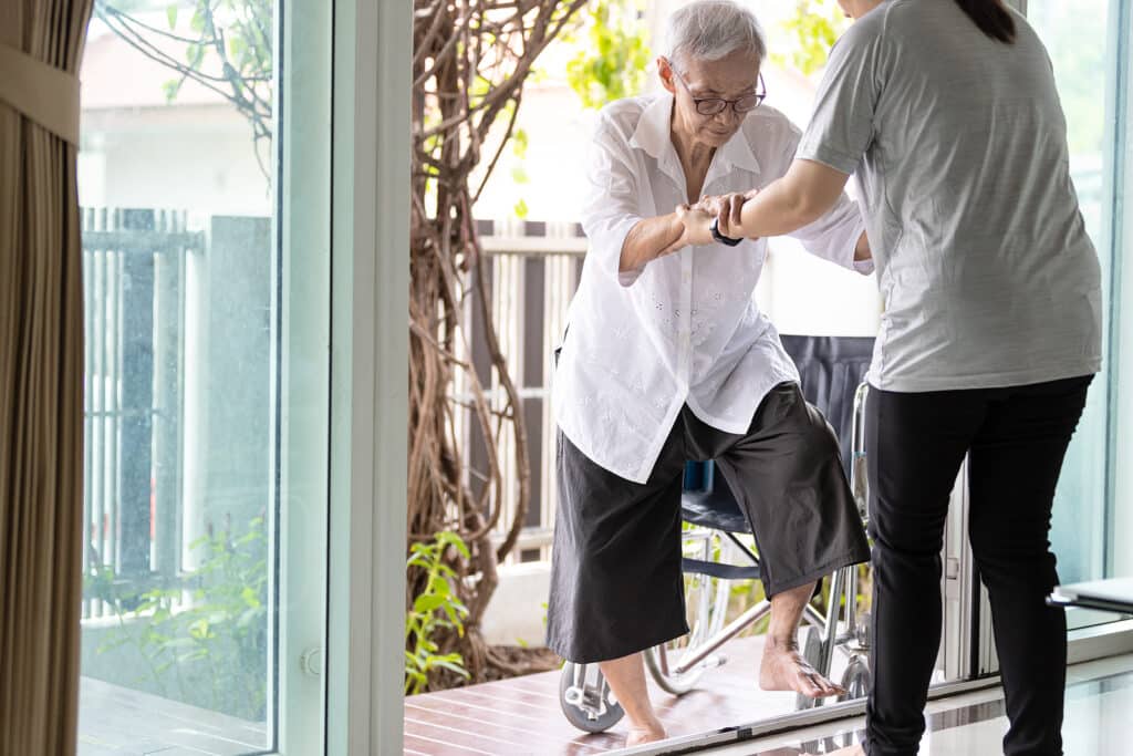Companion care at home helps prevent falls and supports safe daily movement